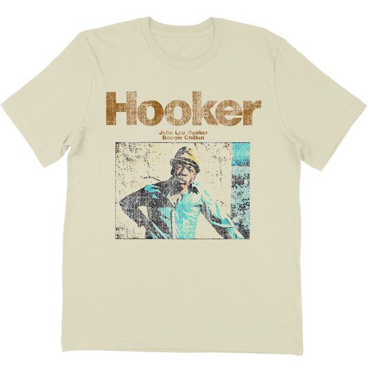 John Lee Hooker "Boogie Chillun" T-Shirt In Vintage White