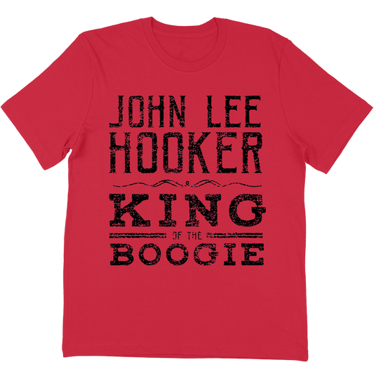 John Lee Hooker "King Of The Boogie" T-Shirt In Red