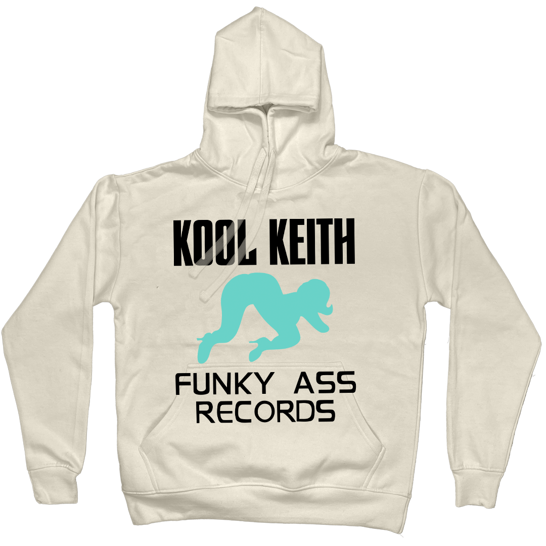 Kool Keith "Funky Ass Records" Pullover Hoodie in Natural