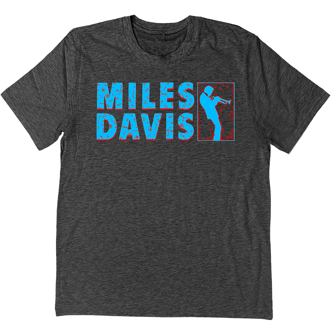 Miles Davis "All Star" T-Shirt In Charcoal Grey