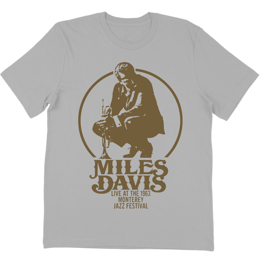 Miles Davis "Monterey 1963" T-Shirt In Silver