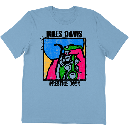 Miles Davis "Prestige 7094" T-Shirt In Light Blue