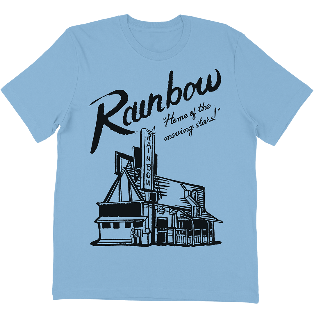 Rainbow Bar & Grill "Moving Stars" T-Shirt in Light Blue