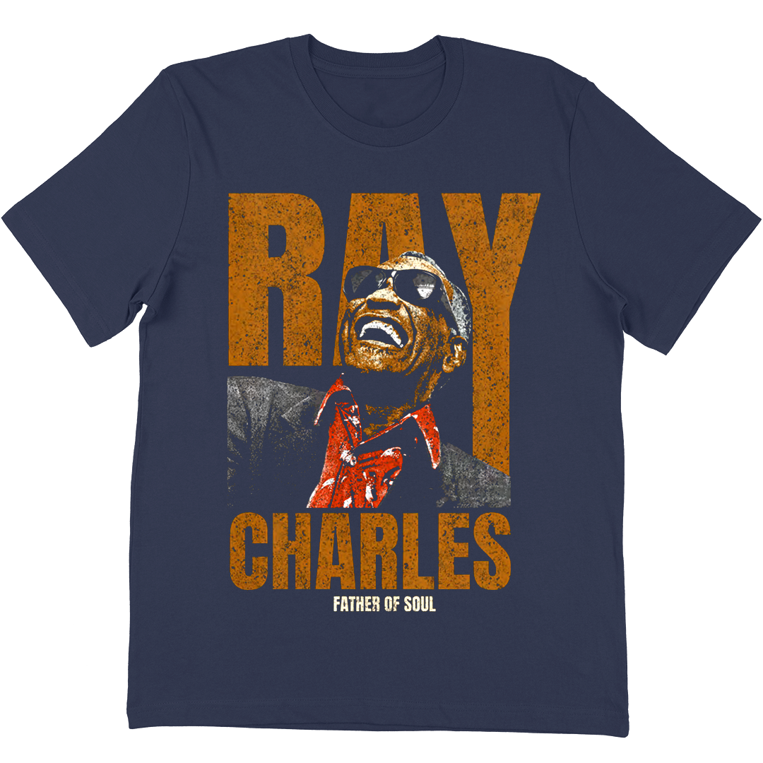 Ray Charles "Father of Soul" T-Shirt In Navy