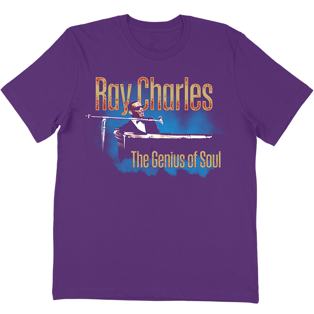 Ray Charles "The Genius" T-Shirt In Purple