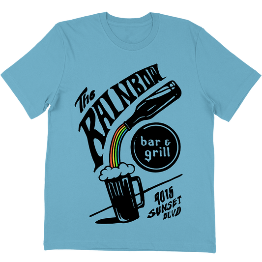 Rainbow Bar & Grill "Pour Me One" T-Shirt in Light Blue