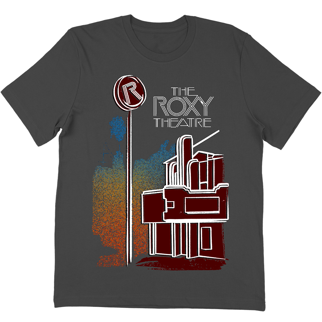 Roxy Theatre "Tall Sunset" T-Shirt in Charcoal