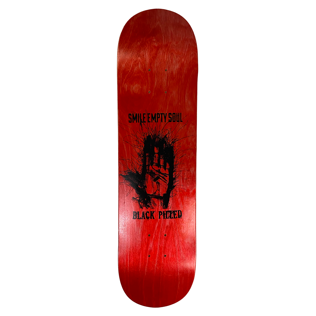 Smile Empty Soul "Black Pilled" Limited Edition Skate Deck in Red