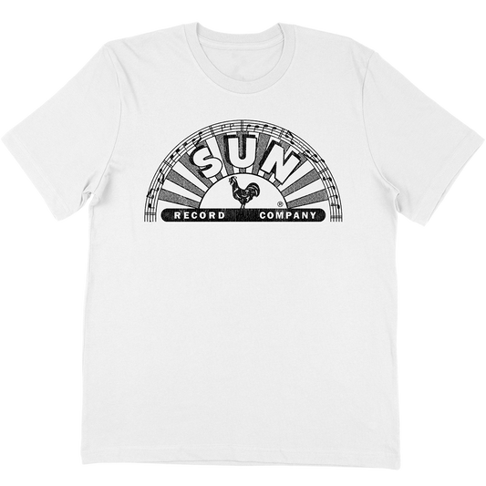 Sun Records "Half Circle Logo" T-Shirt In White