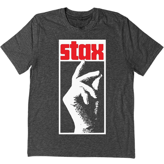 Stax Records "Halftone Snap" T-Shirt In Charcoal Grey