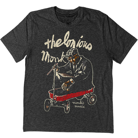 Thelonious Monk "Monk's Wagon" T-Shirt In Charcoal Grey