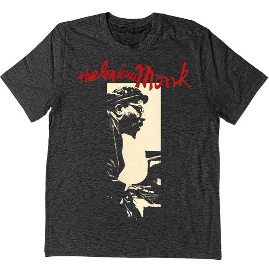 Thelonious Monk "Standing At The Piano" T-Shirt In Charcoal Grey