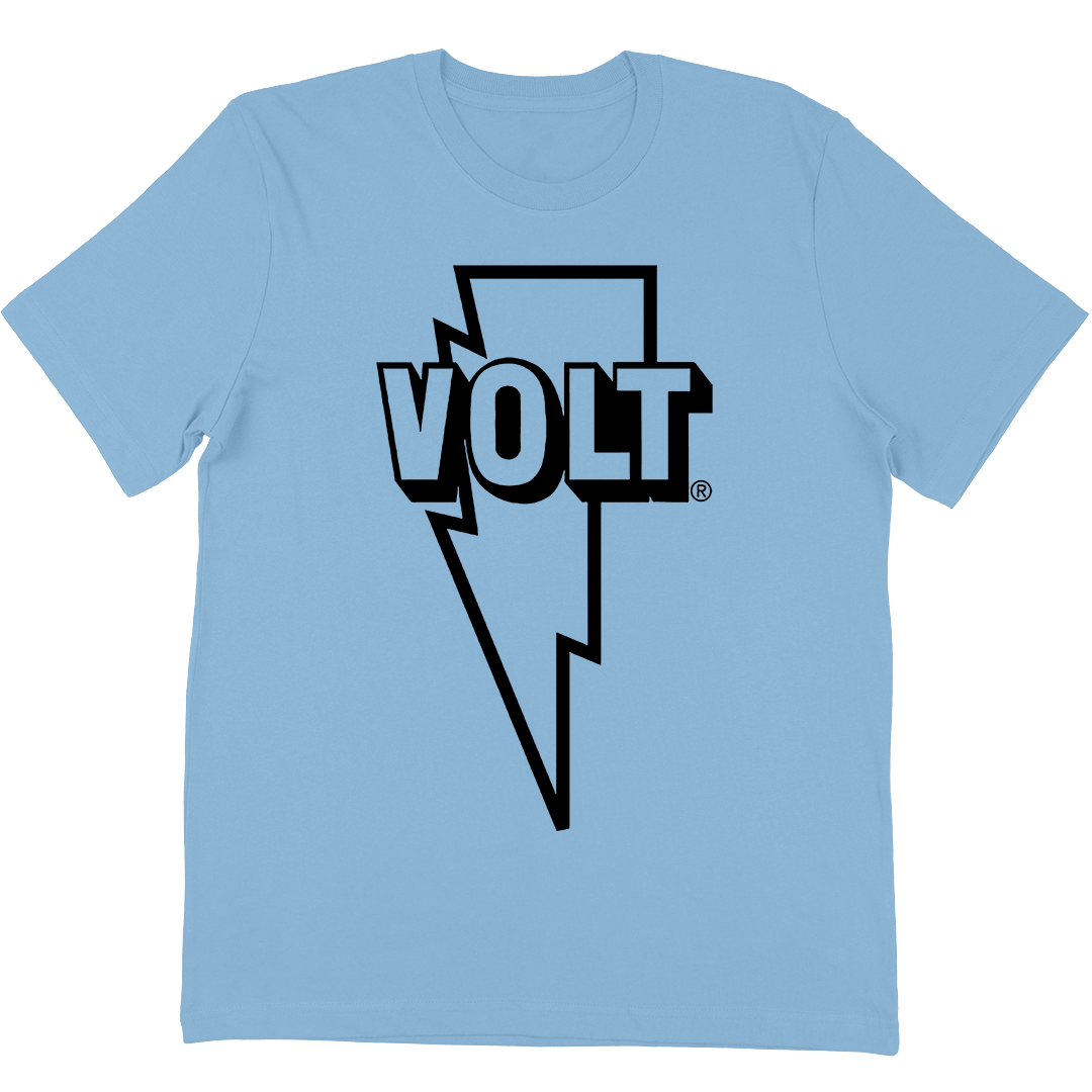 Volt Records "One Color Bolt" T-Shirt In Light Blue