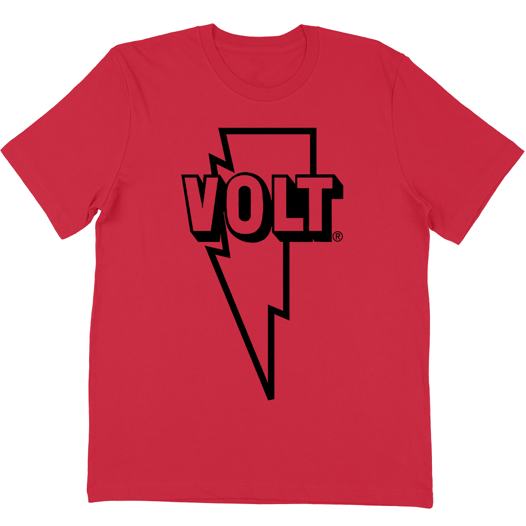 Volt Records "One Color Bolt" T-Shirt In Red