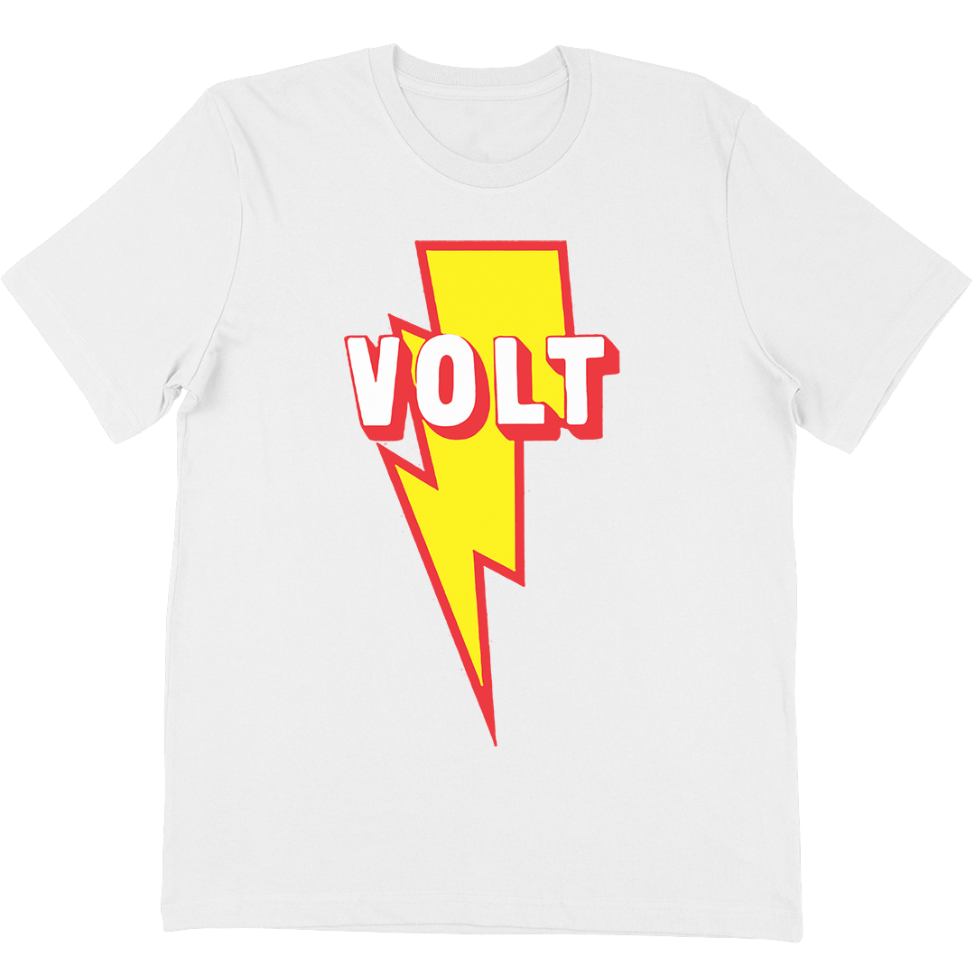 Volt Records "Classic Bolt" T-Shirt In White