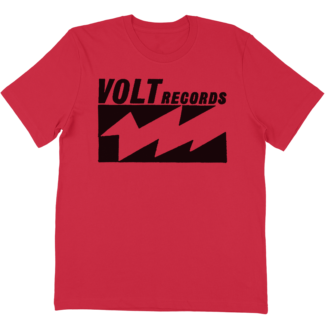 Volt Records "Classic Box Logo" T-Shirt In Red