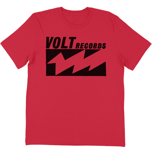 Volt Records "Classic Box Logo" T-Shirt In Red