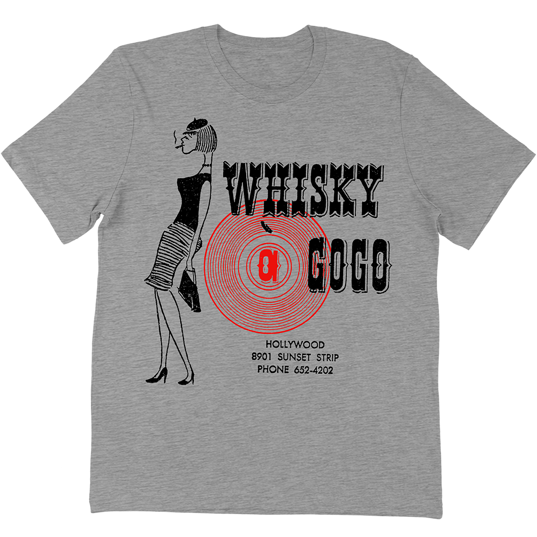 Whisky a Go Go "Rubber Stamp" T-Shirt Heather Grey