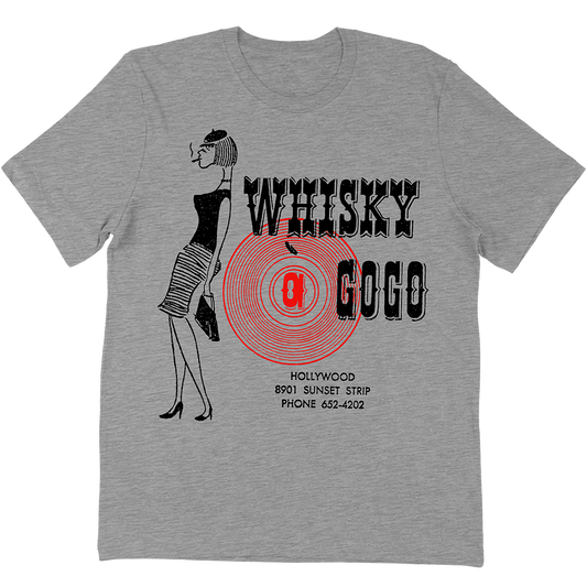 Whisky a Go Go "Rubber Stamp" T-Shirt Heather Grey