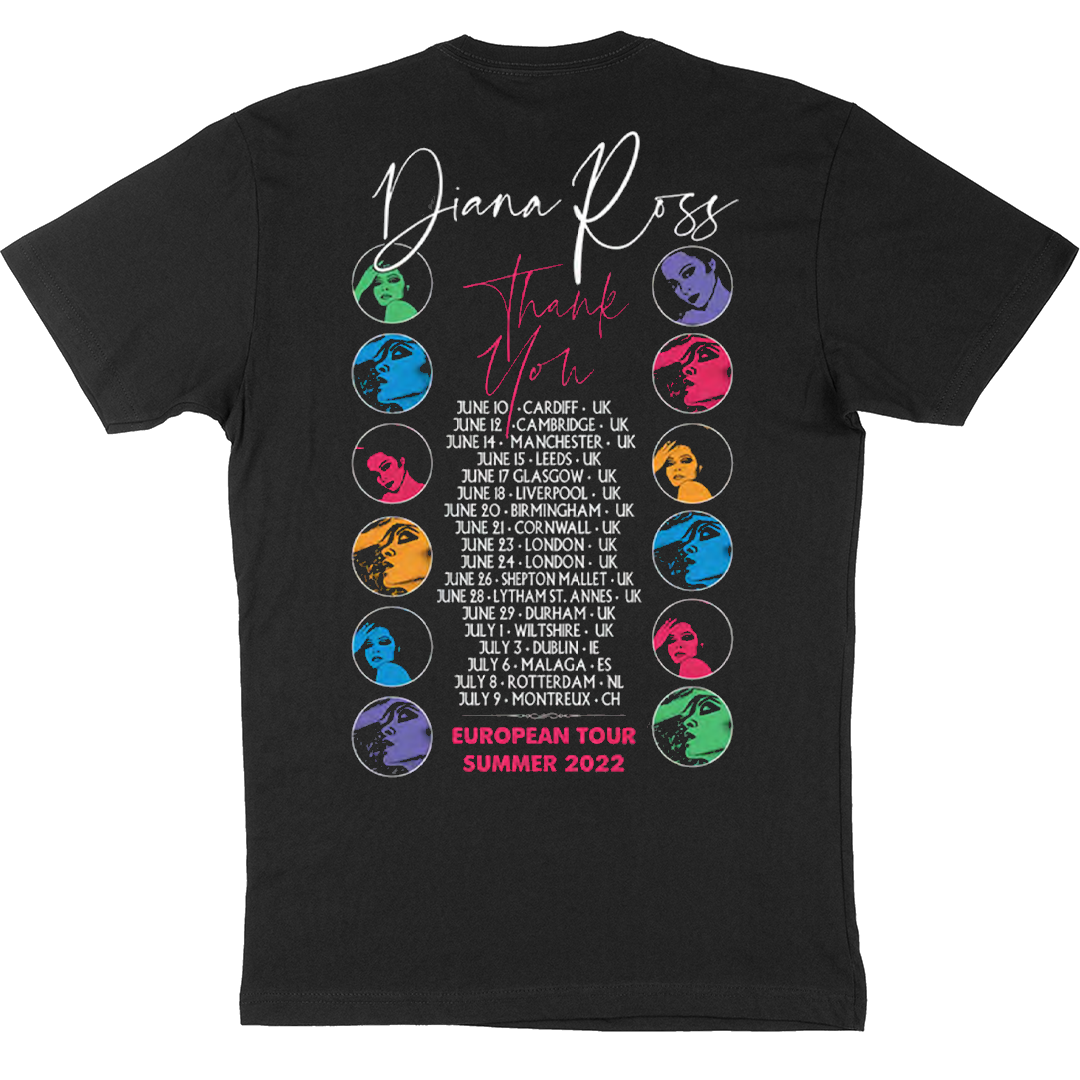 Diana Ross "12 Squares Europe Tour" T-Shirt