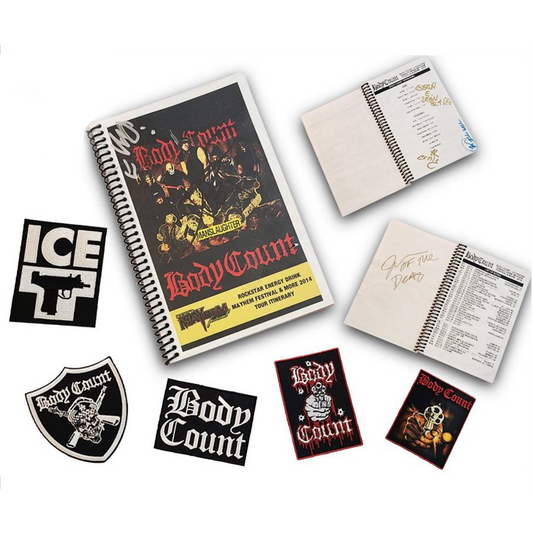 Body Count "Manslaughter" AUTOGRAPHED Tour Book & Collectibles Set