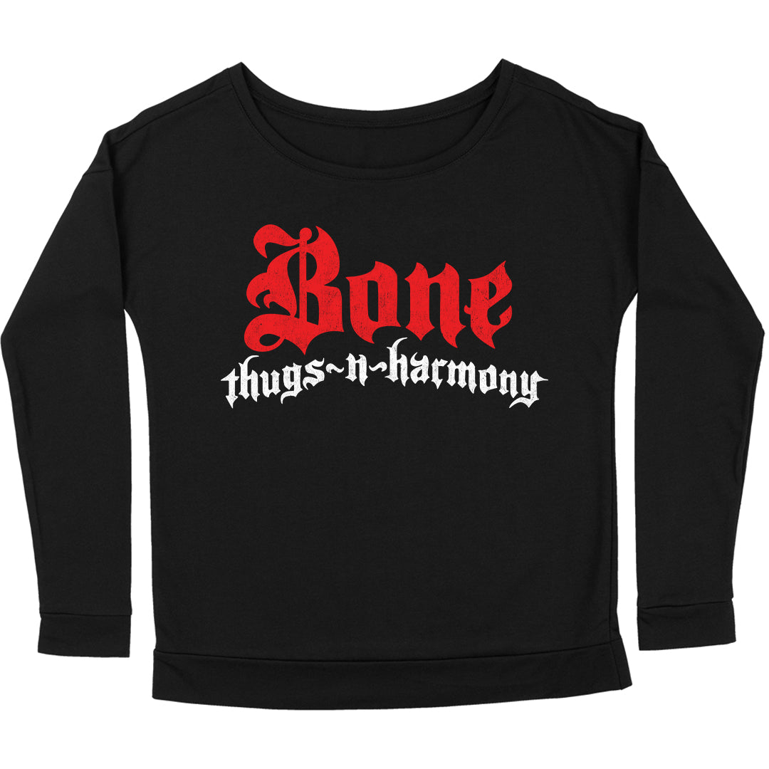 Bone Thugs N Harmony "Classic Logo" Women's Long Sleeve Scoop Neck Sweatshirt