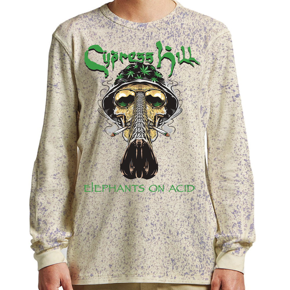 Cypress Hill "Fear and Loathing" Long Sleeve Splatter Dyed Shirt