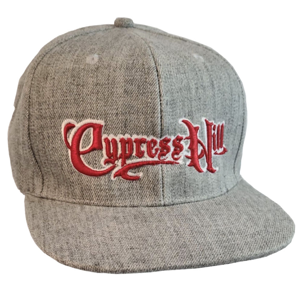 Cypress Hill "Script Logo" Canvas Grey Snap Back Baseball Hat