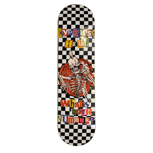 Cypress Hill "Whats Your Number" AUTOGRAPHED Limited Edition Skate Deck