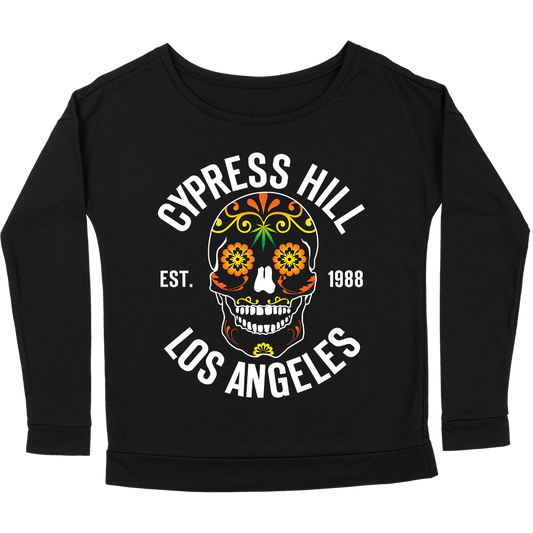 Cypress Hill "Day Of The Dead" Women's Scoop Neck Long Sleeve Shirt