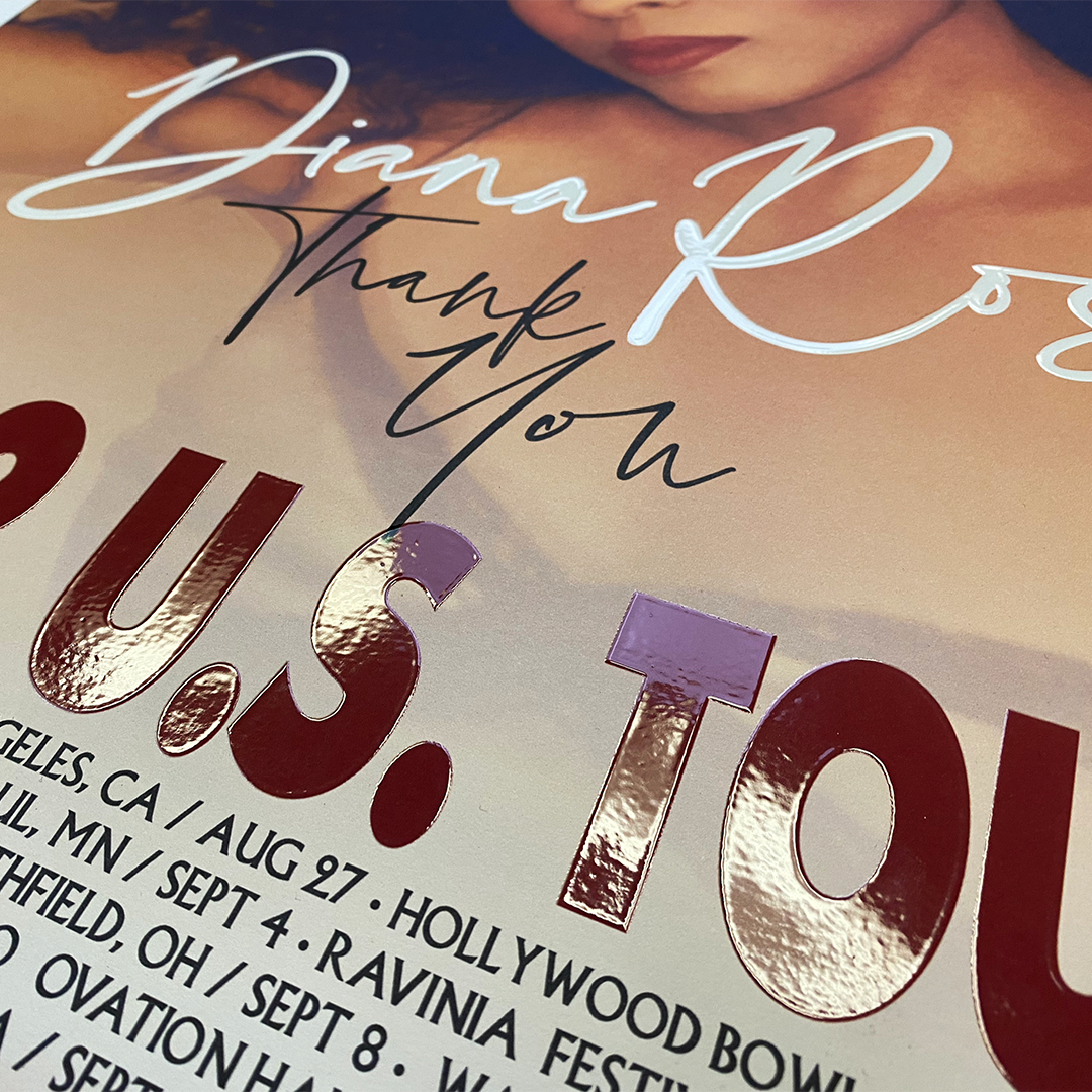 Diana Ross "Thank You" Limited Edition U.S. TOUR Poster