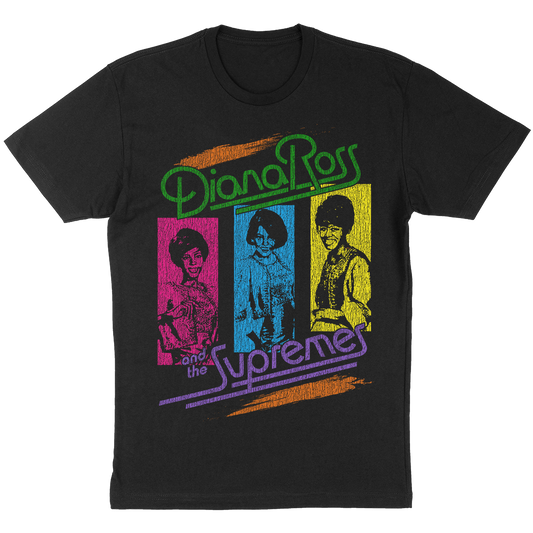 Diana Ross And The Supremes "80s Colors" T-Shirt in Black