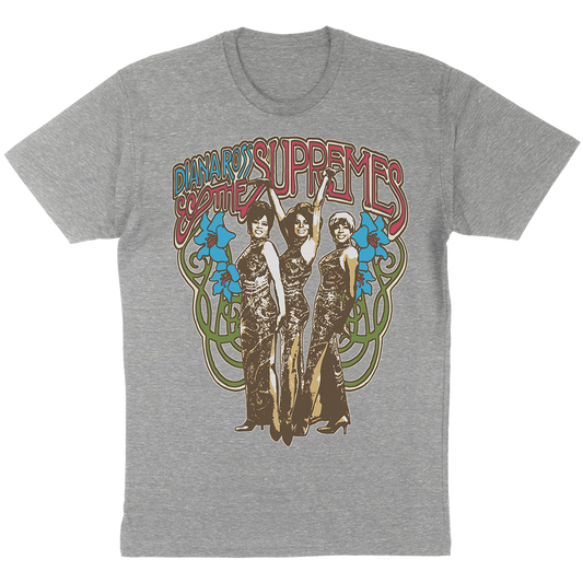 Diana Ross And The Supremes "Mucha Style" T-Shirt in Heather Grey