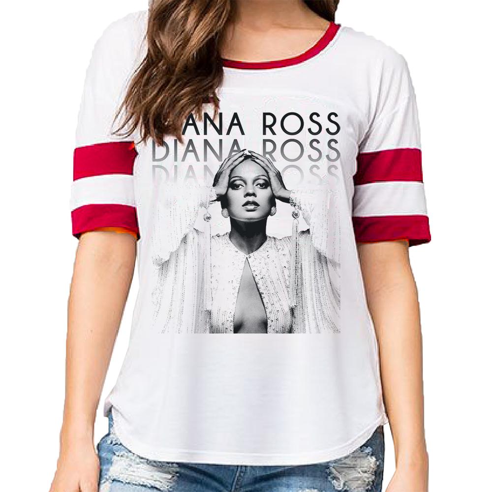 Diana Ross Elegance Design Women's Football T-Shirt