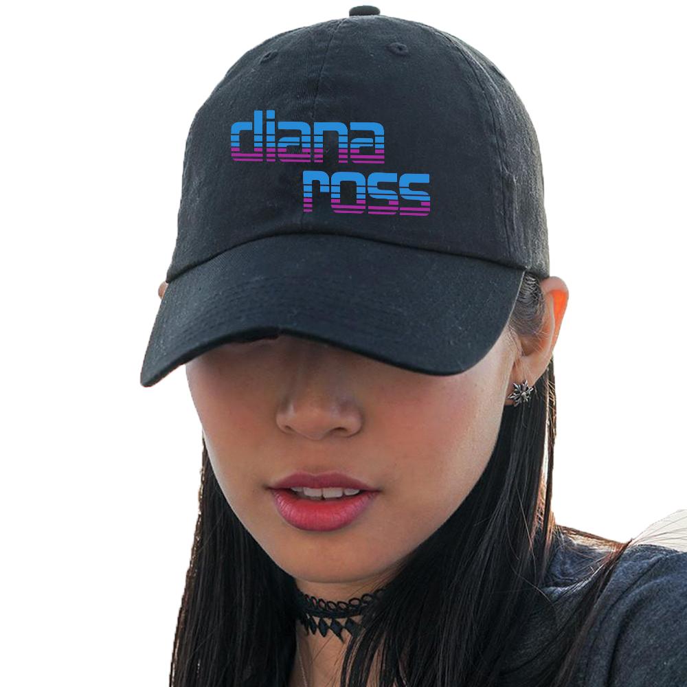 Diana Ross "Stacked Logo" Design Embroidered Hat