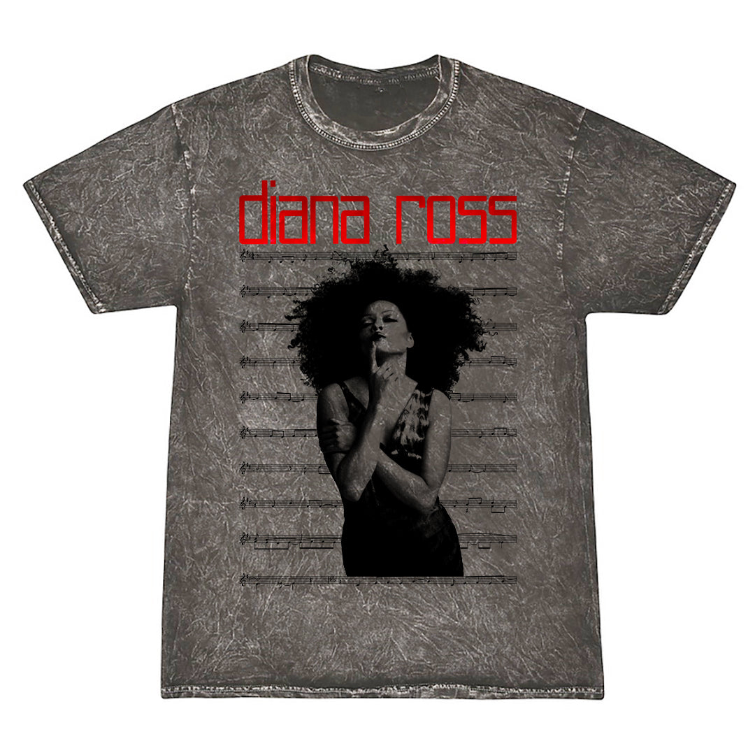Diana Ross "Sheet Music" Design Unisex Vintage Wash T-Shirt
