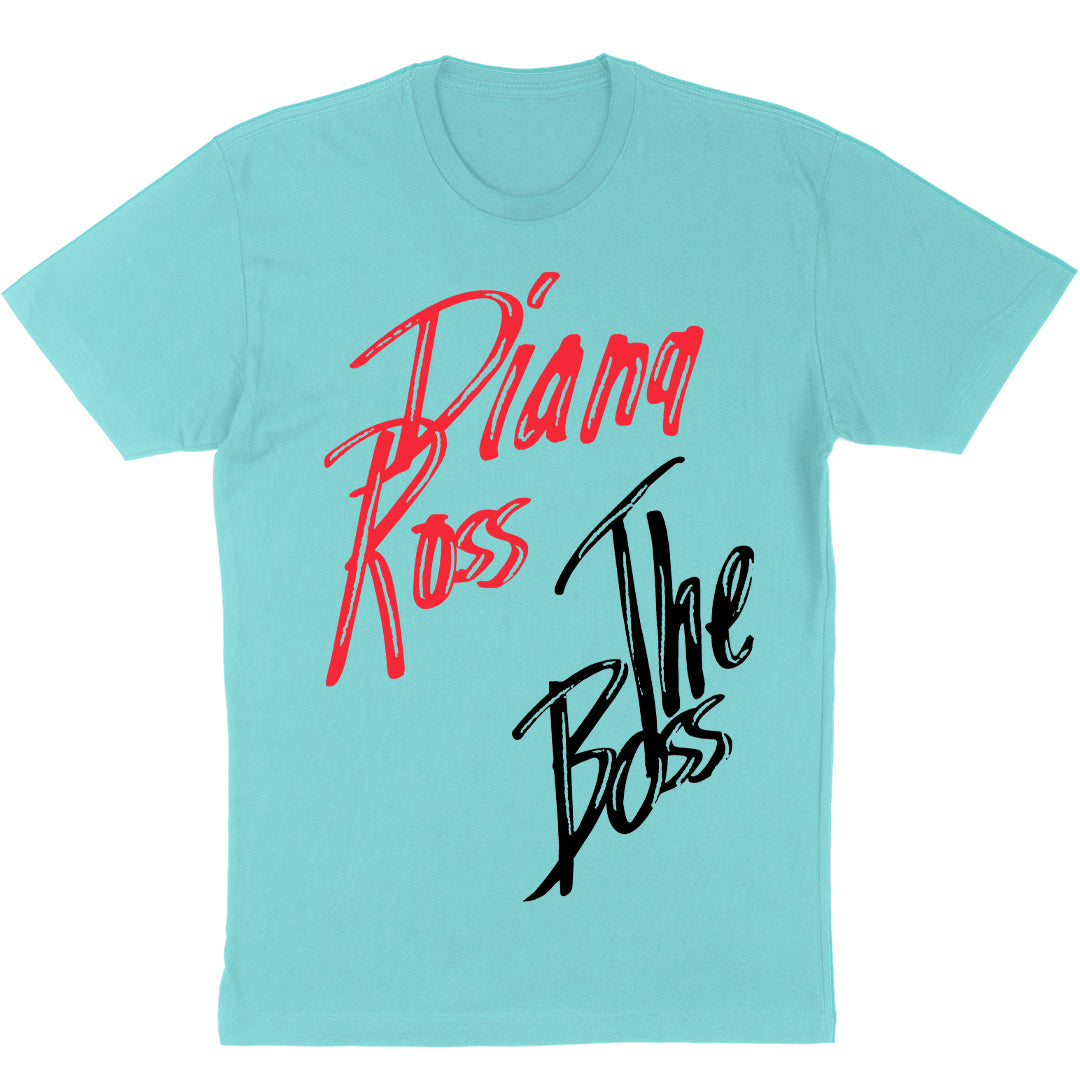 Diana Ross "The Boss" Design Unisex T-Shirt in Mint Green