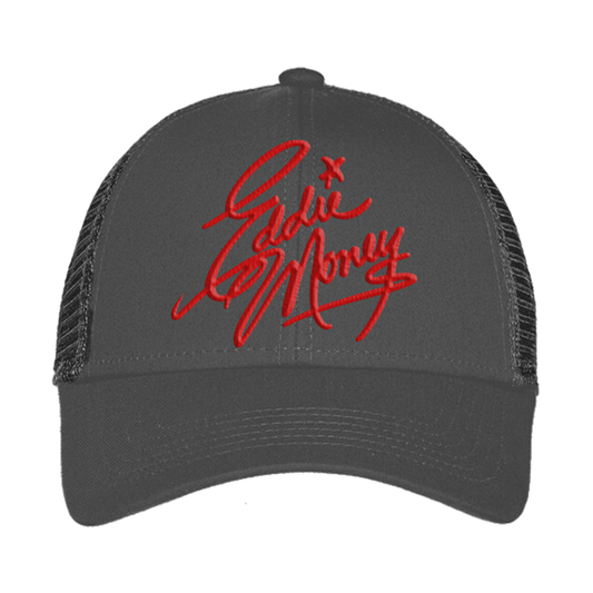 Eddie Money "Signature" Grey Trucker Hat