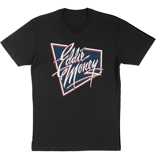 Eddie Money "Blue Grid Logo" T-Shirt