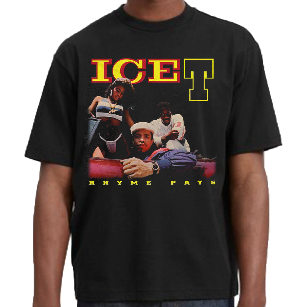 Over hoved og skulder usund Modtager Ice-T "Rhyme Pays" T-Shirt – Control Industry