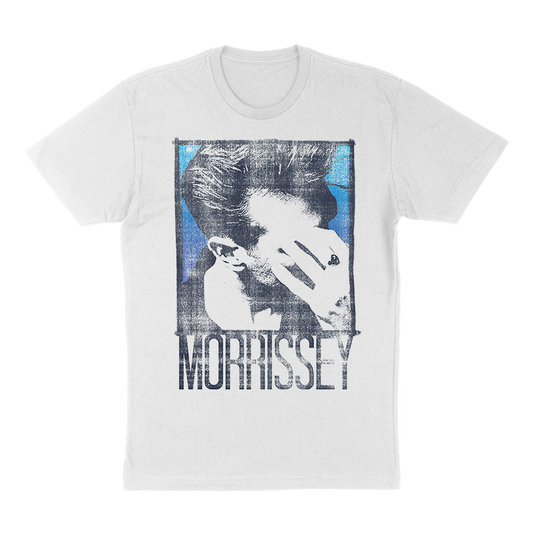 Morrissey "Blue Moz" T-Shirt in White