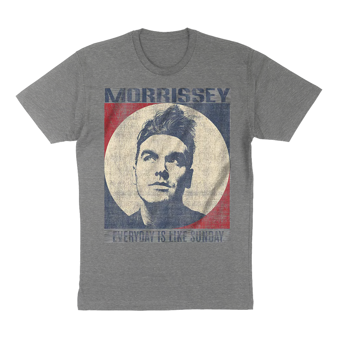Morrissey "Circle Square" T-Shirt in Heather Grey