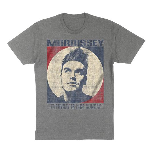 Morrissey "Circle Square" T-Shirt in Heather Grey