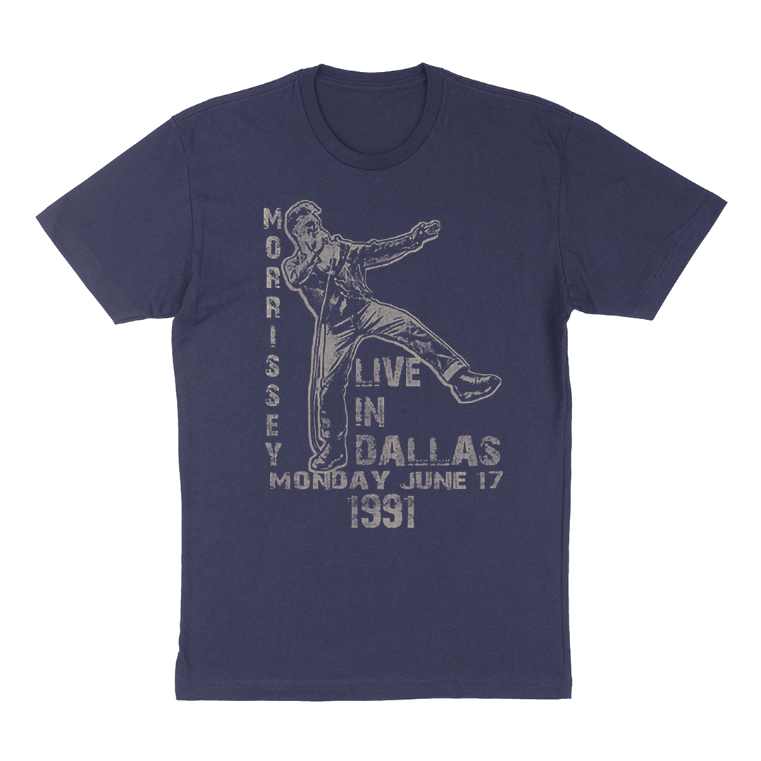 Morrissey "Live In Dallas" T-Shirt in Navy Blue
