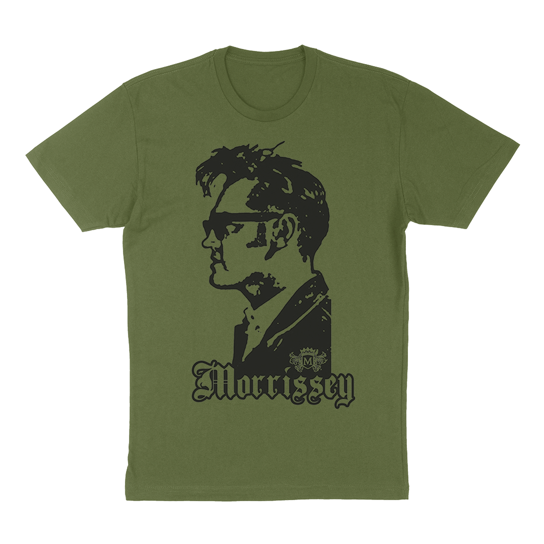 Morrissey "Profile Crest" T-Shirt in Olive Green