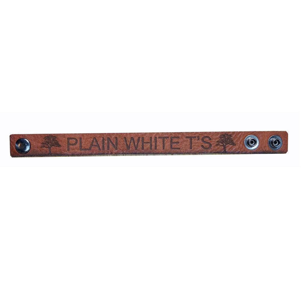 Plain White T's "Tree" Leather Bracelet
