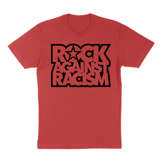 Rock Against Racism "Stacked Logo" T-Shirt in Red