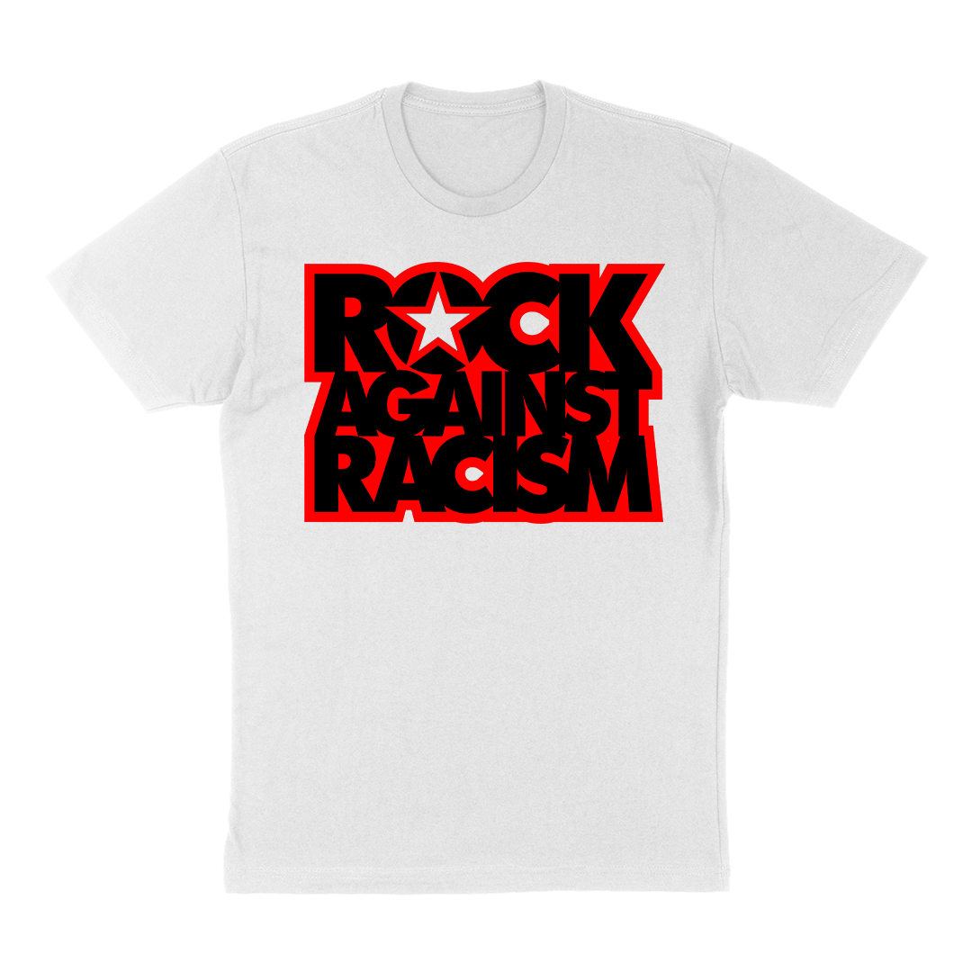 Rock Against Racism "Stacked Logo" T-Shirt in White