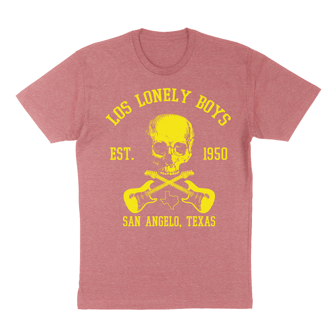 Los Lonely Boys "EST 1950" T-Shirt in Red Burnout