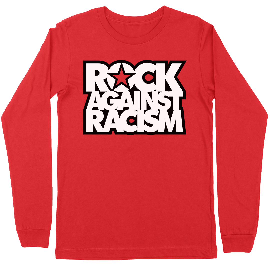 Rock Against Racism "Stacked Logo" Long Sleeve T-Shirt in Red